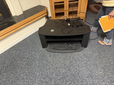 Black Corner TV Stand Media Console