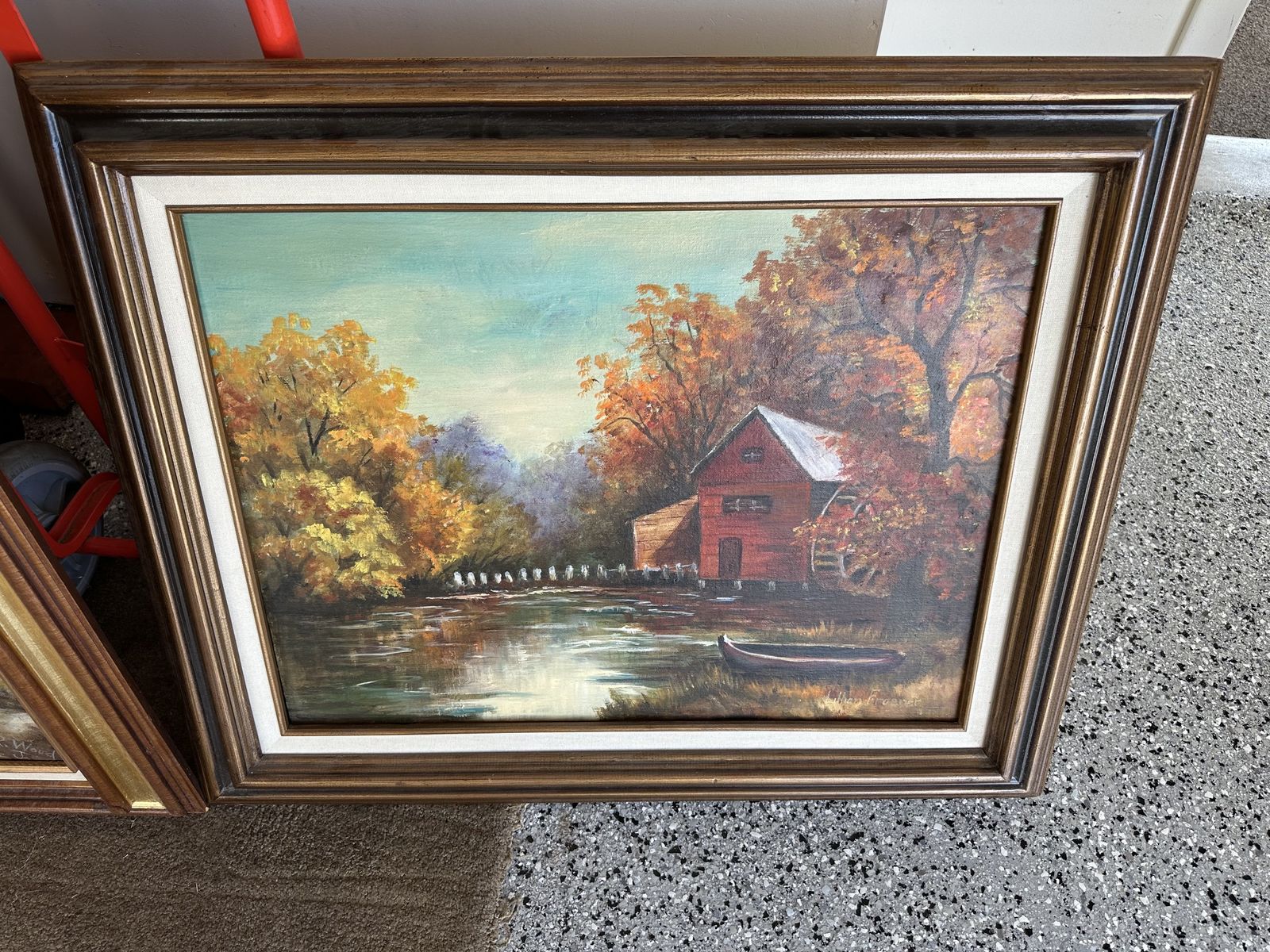 Wooded Framed Scenic Wall Picture