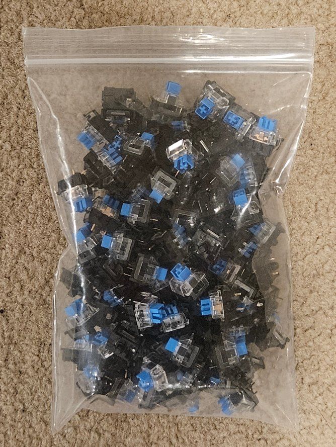 104x new Outemu Blue mechanical keyboard switches