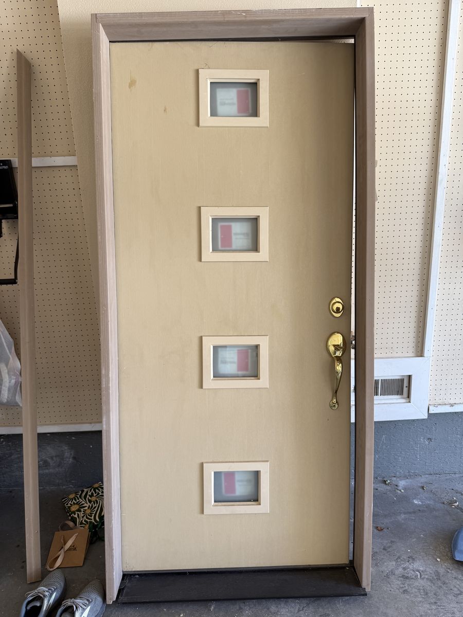 NEW FRONT DOOR - INSTALLED BUT NOT USED