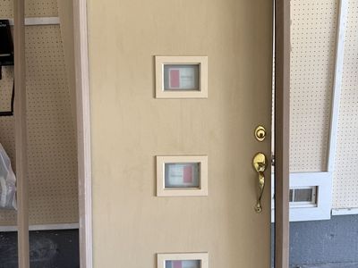 NEW FRONT DOOR - INSTALLED BUT NOT USED