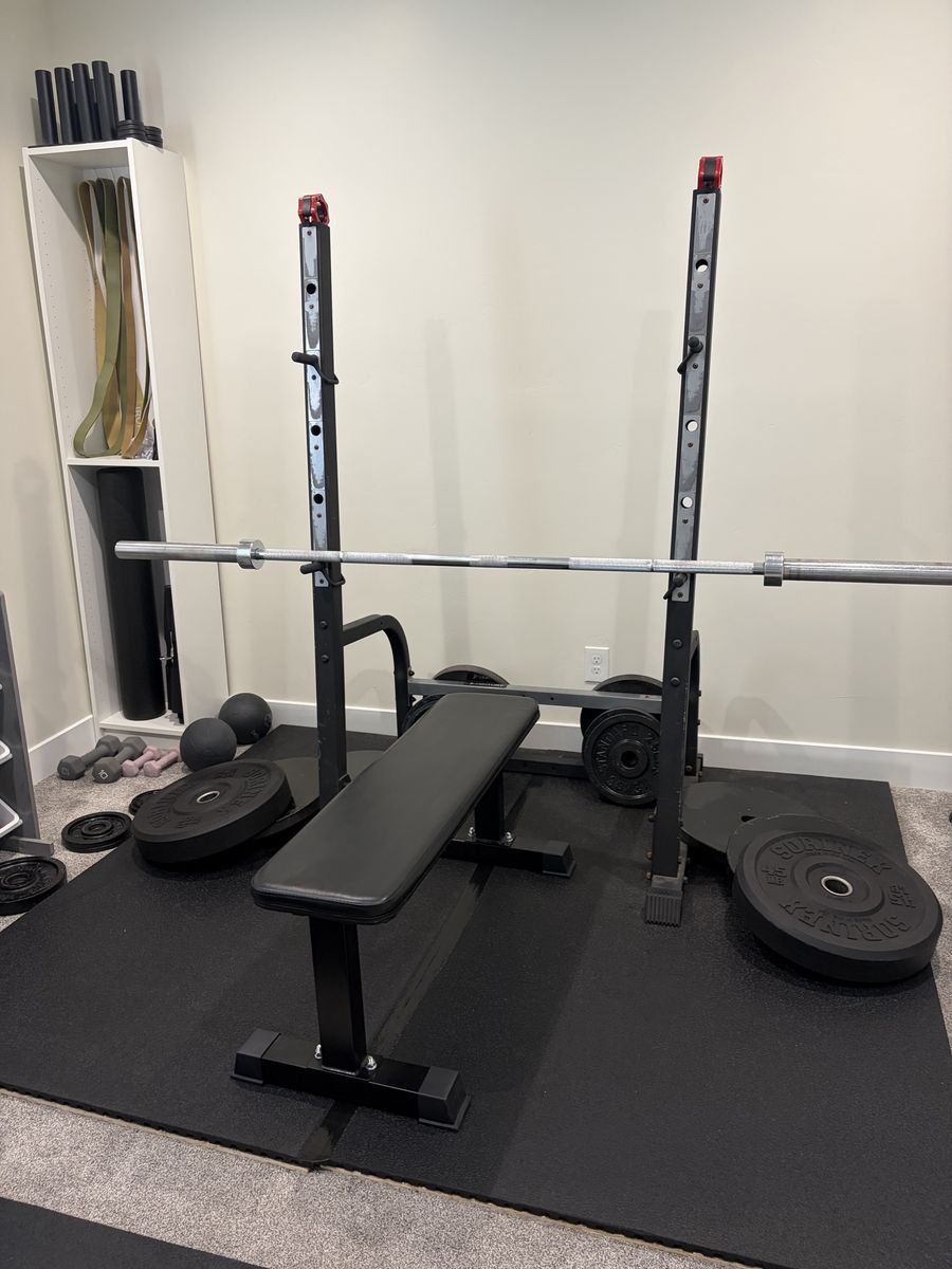 Century squat rack and bench