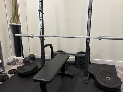 Century squat rack and bench