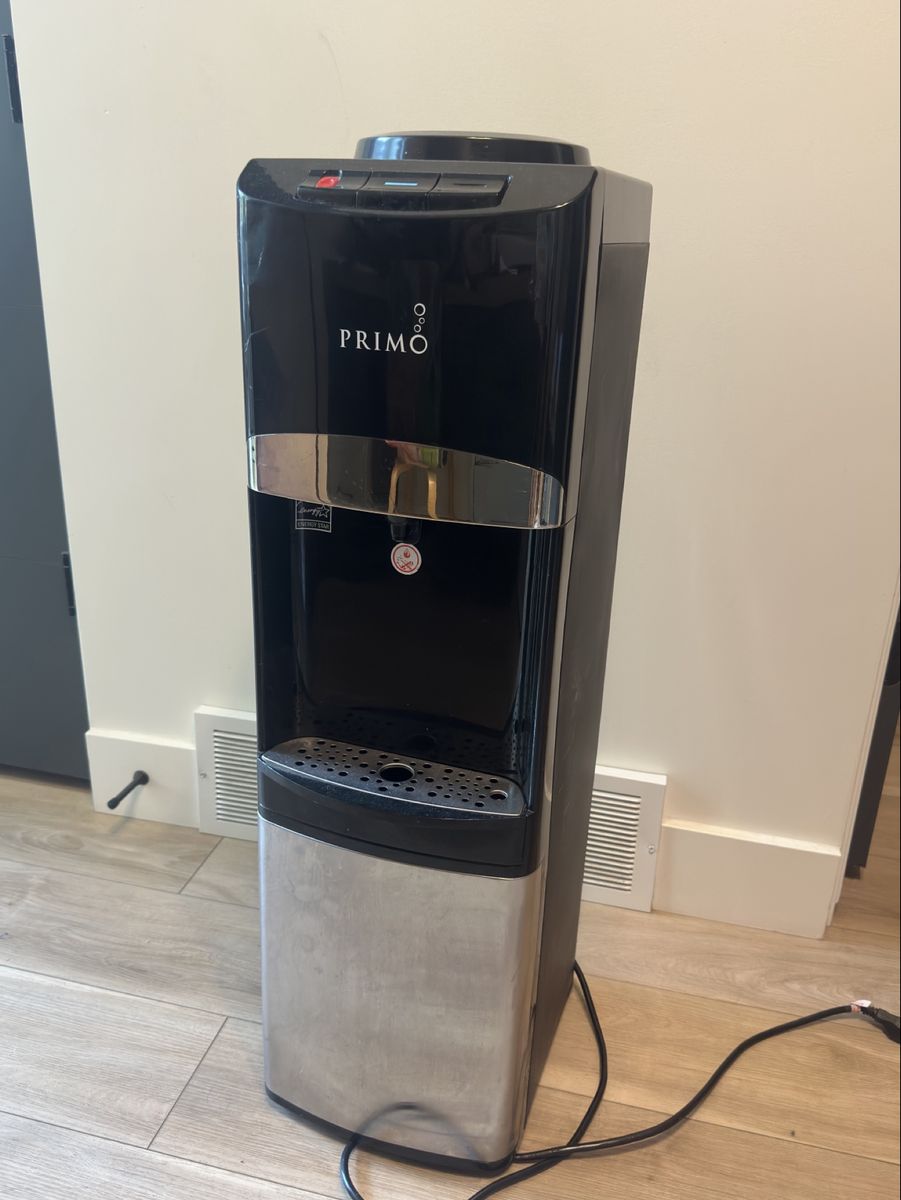 Primo Freestanding Water Dispenser - Black and Stainless Steel