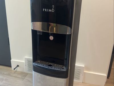 Primo Freestanding Water Dispenser - Black and Stainless Steel