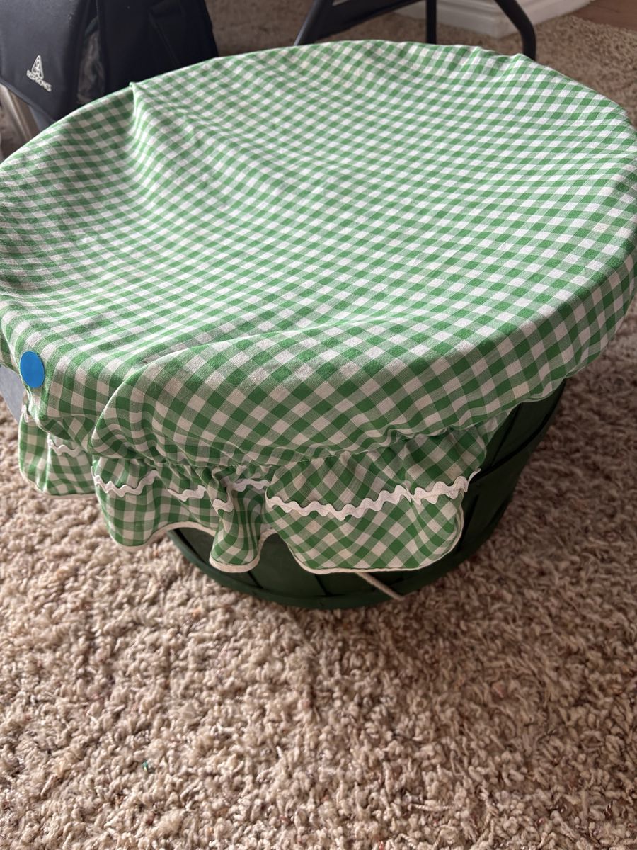 Large picnic basket with supplies