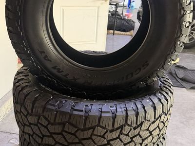 Brand new 275/70R18 Pirelli Scorpion XTM AT tires (set of 4).