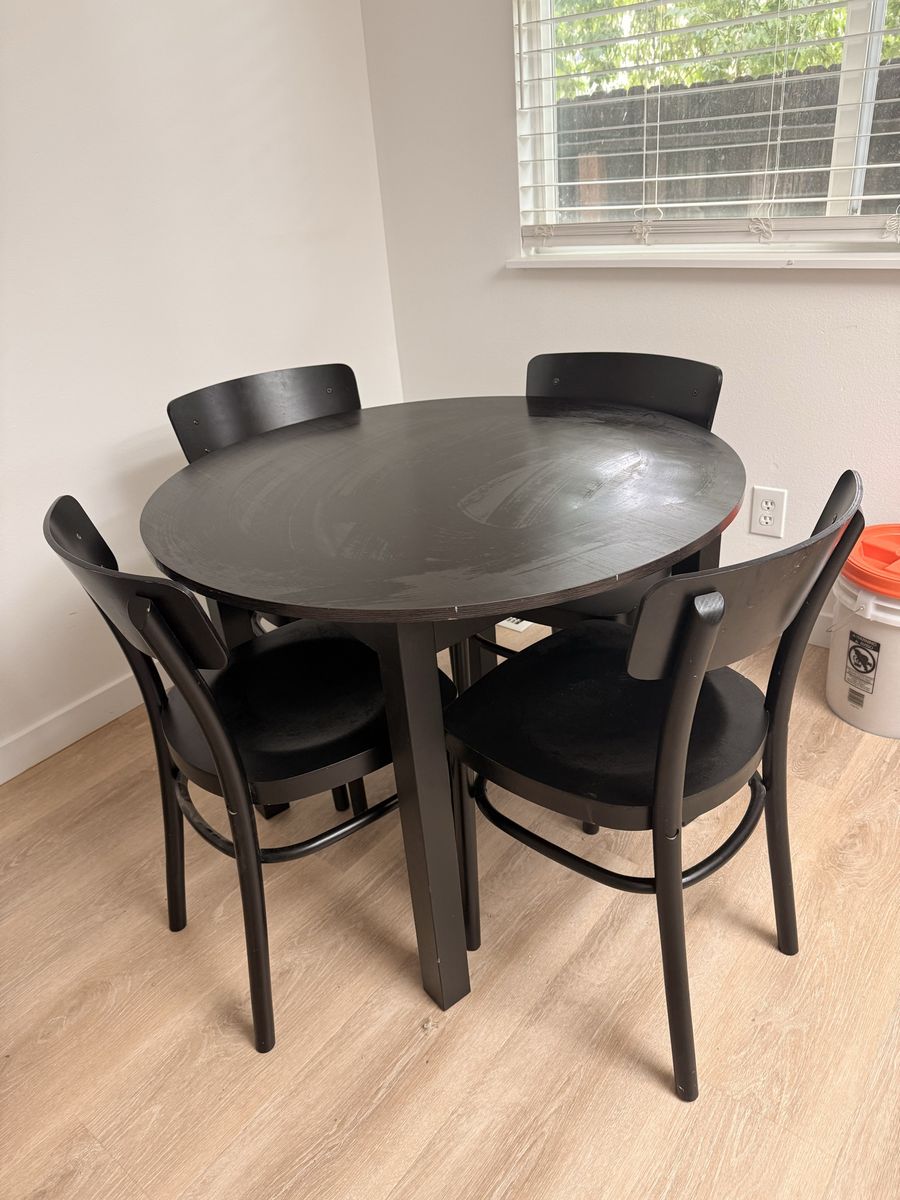 Dining room and chairs 