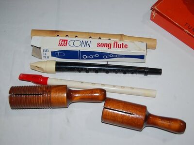 VINTAGE FLUTES AGOGO ETC