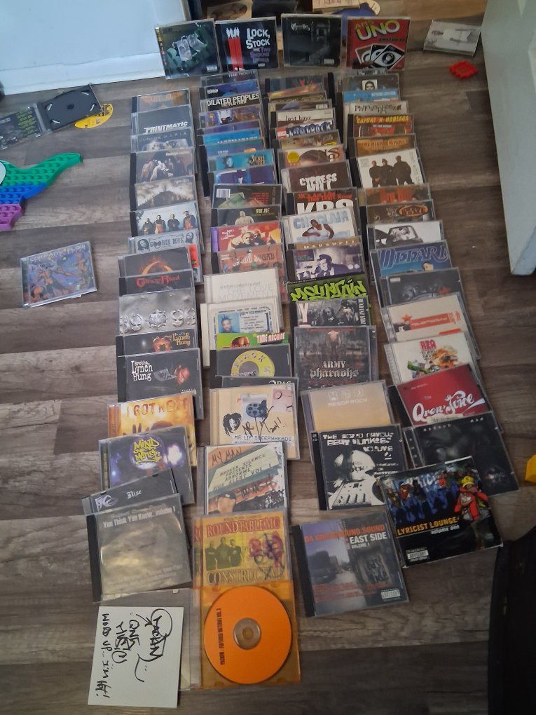 Large Lot of Used Rare 90's 2000's CDs - Hip Hop, Rap, and More (Condition Varies)