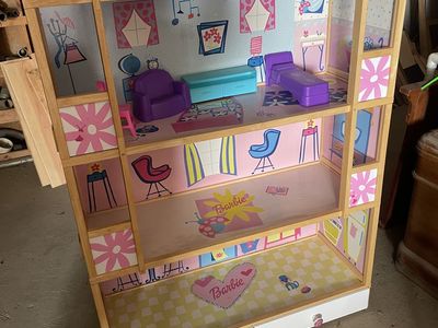 Barbie wooden doll house