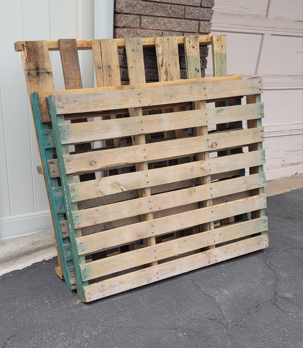 3 Heavy Duty Wood Pallets
