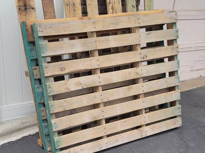 3 Heavy Duty Wood Pallets