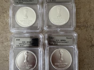 FIFA World Cup 2026 1 oz Silver Rounds (4-Pack) - ICG-MS69/MS69+