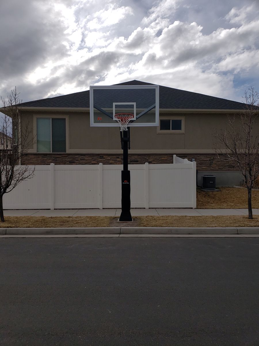 Goalrilla CV72 In-Ground Basketball Hoop System 72-Inch Tempered Glass Backboard