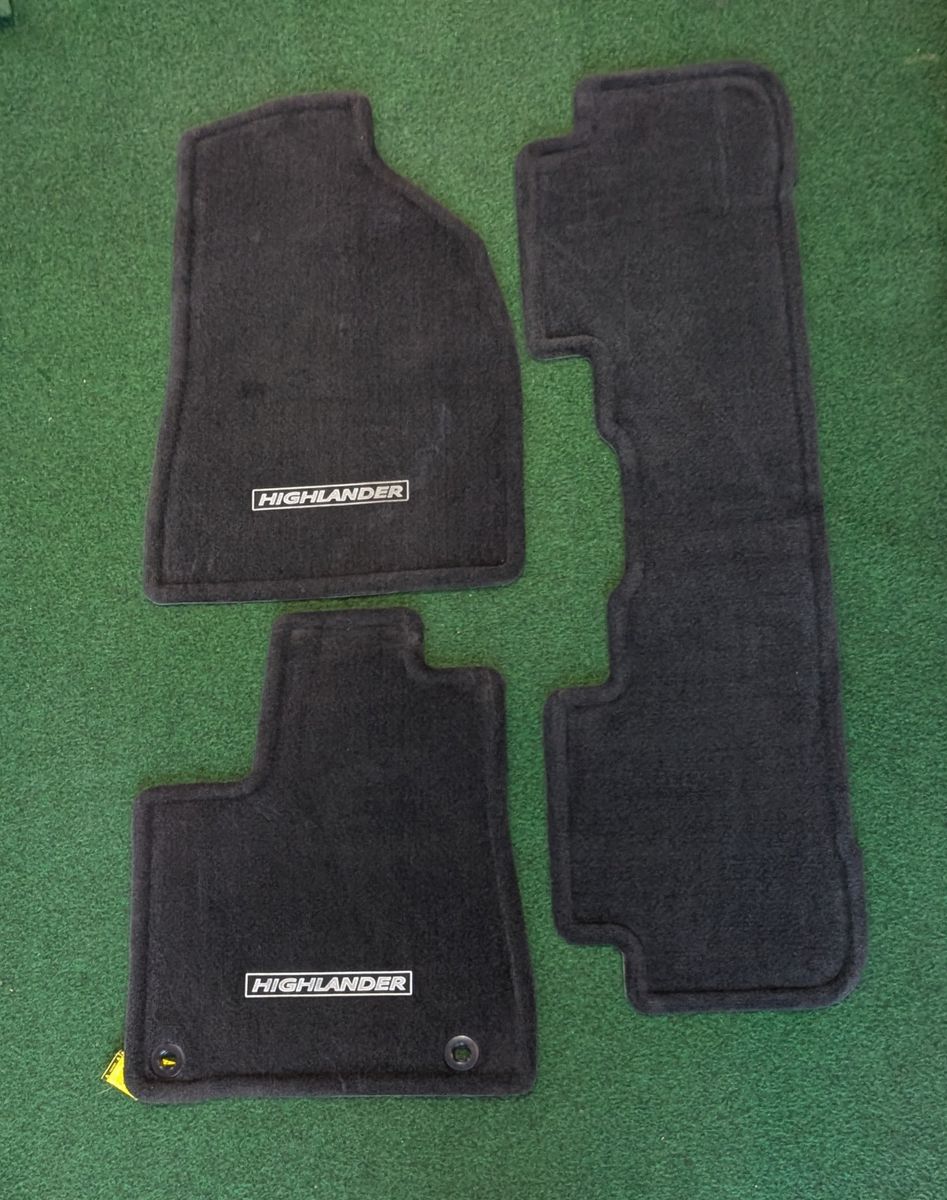 Toyota Highlander OEM Floor Mat Set - Carpet and All-Weather Liners
