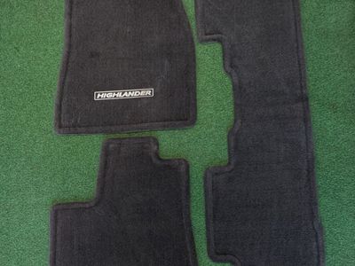 Toyota Highlander OEM Floor Mat Set - Carpet and All-Weather Liners