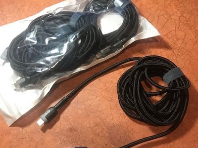 2-Pack Apple phone charge 10ft cables to USB