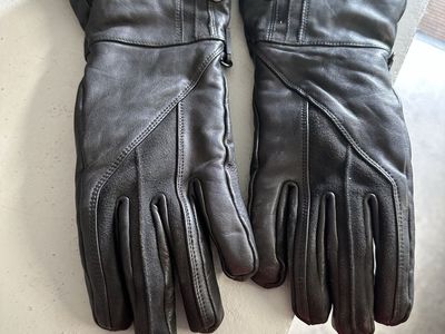 Womens Harley Leather Riding Gloves