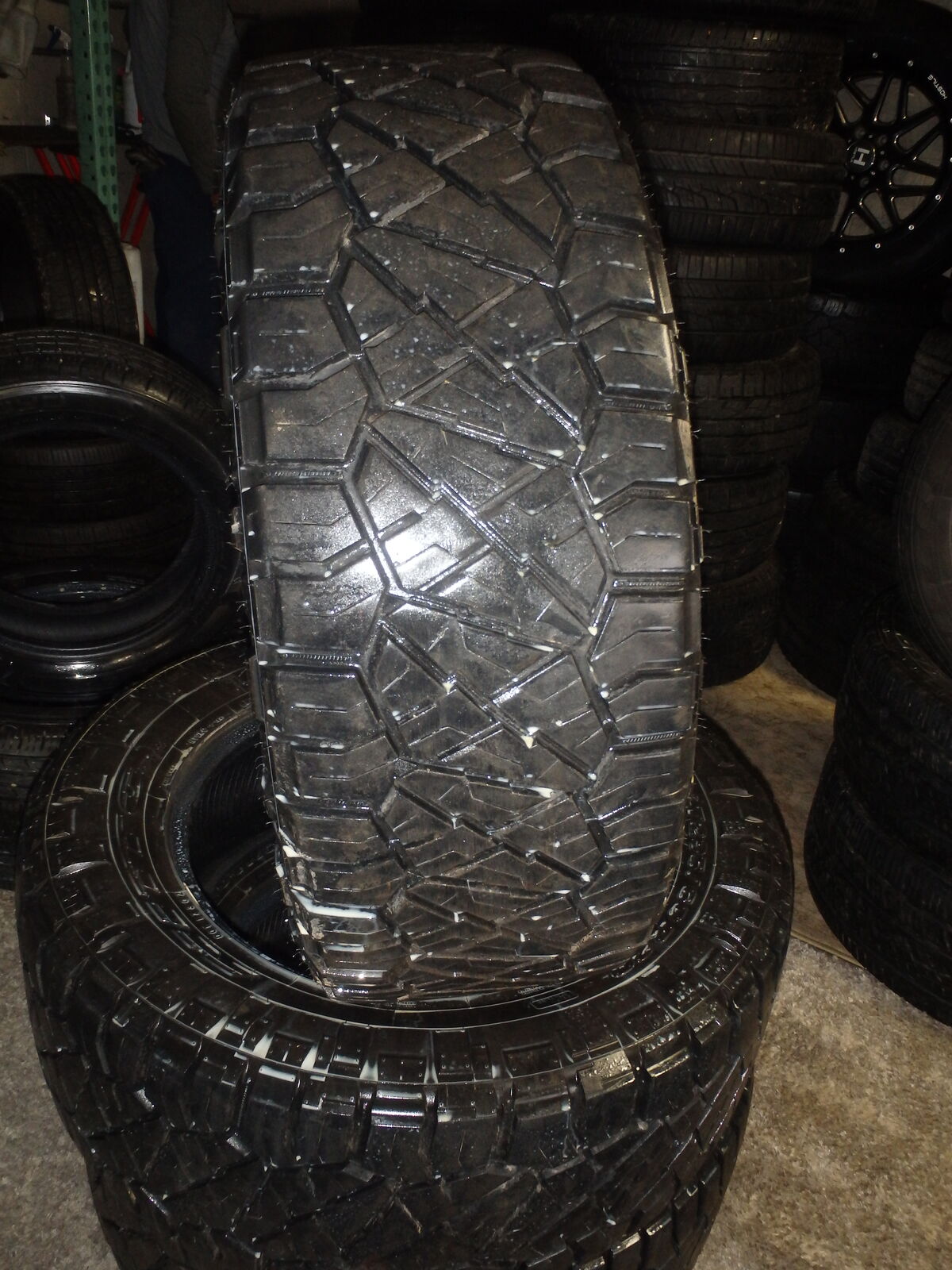 295/60R20 NITTO RIDGE GRAPPLER PAIR OF TWO USED TIRES