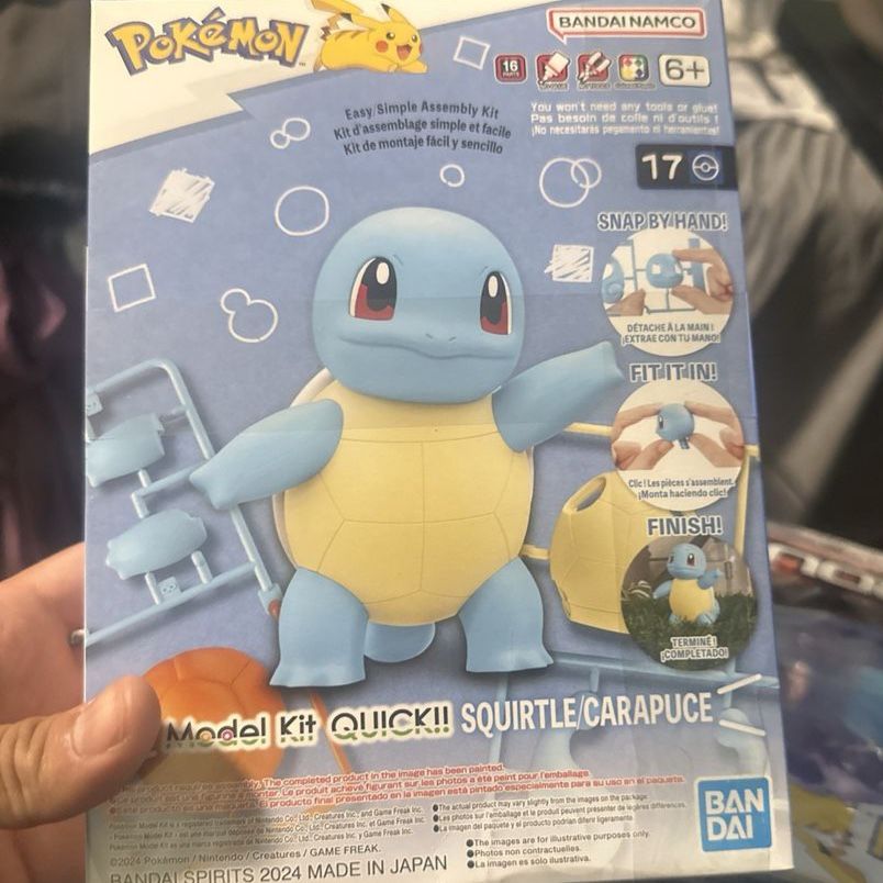 Bandai Namco Pokemon Model Kit Quick!! Squirtle Easy Assembly