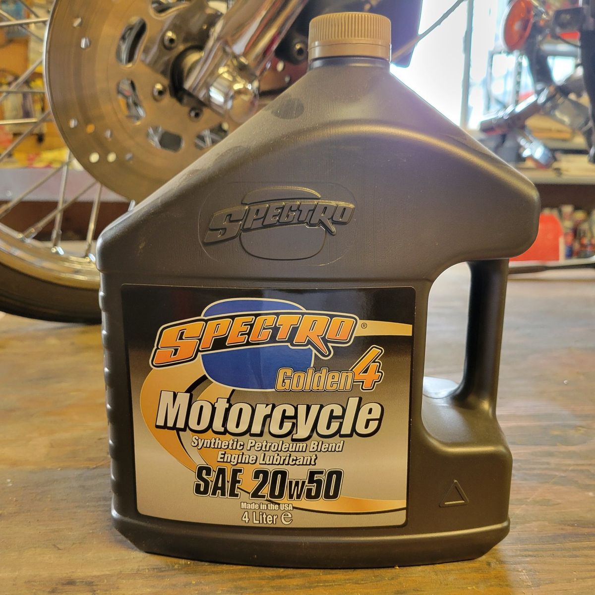 1 Gallon Spectro Golden 4 Motorcycle Oil
