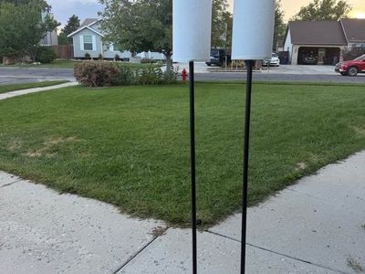 Set of 2 Modern Black Floor Lamps