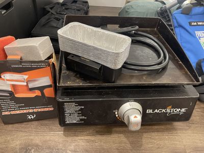 Blackstone Culinary Portable Griddle with Griddle Cleaning Kit & Accessories - Used