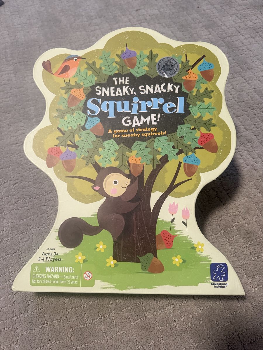 Educational Insights The Sneaky, Snacky Squirrel Game! Ages 3+, 2-4 Players, Complete Strategy Game