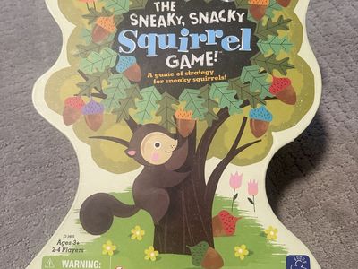 Educational Insights The Sneaky, Snacky Squirrel Game! Ages 3+, 2-4 Players, Complete Strategy Game