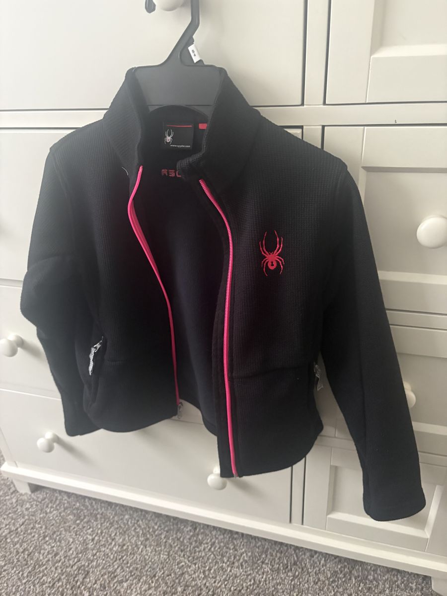 Spider ribbed jacket girl size 7/8