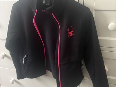 Spider ribbed jacket girl size 7/8