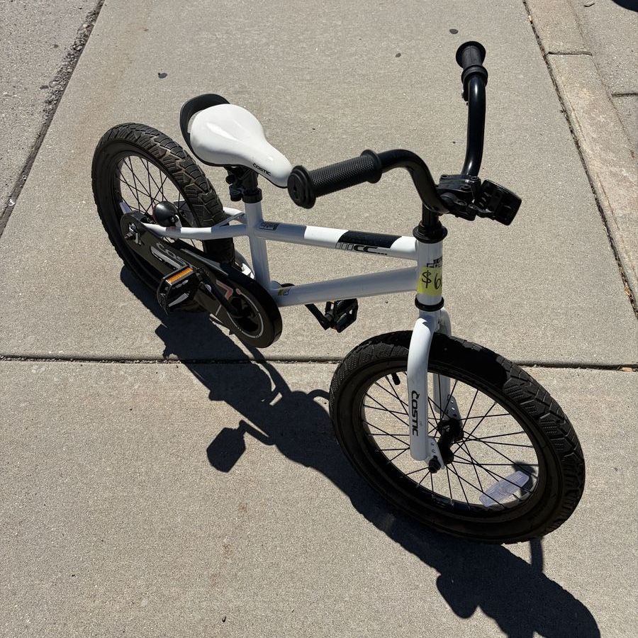 Cosmic Kids Bike - White 16" Wheels,