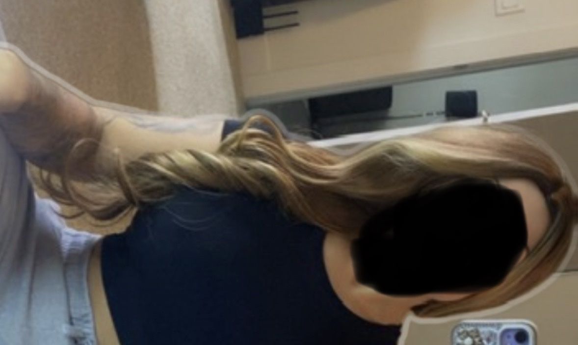 Long Ombre Blonde Wig with Waves