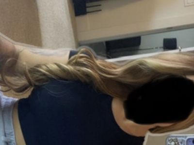 Long Ombre Blonde Wig with Waves
