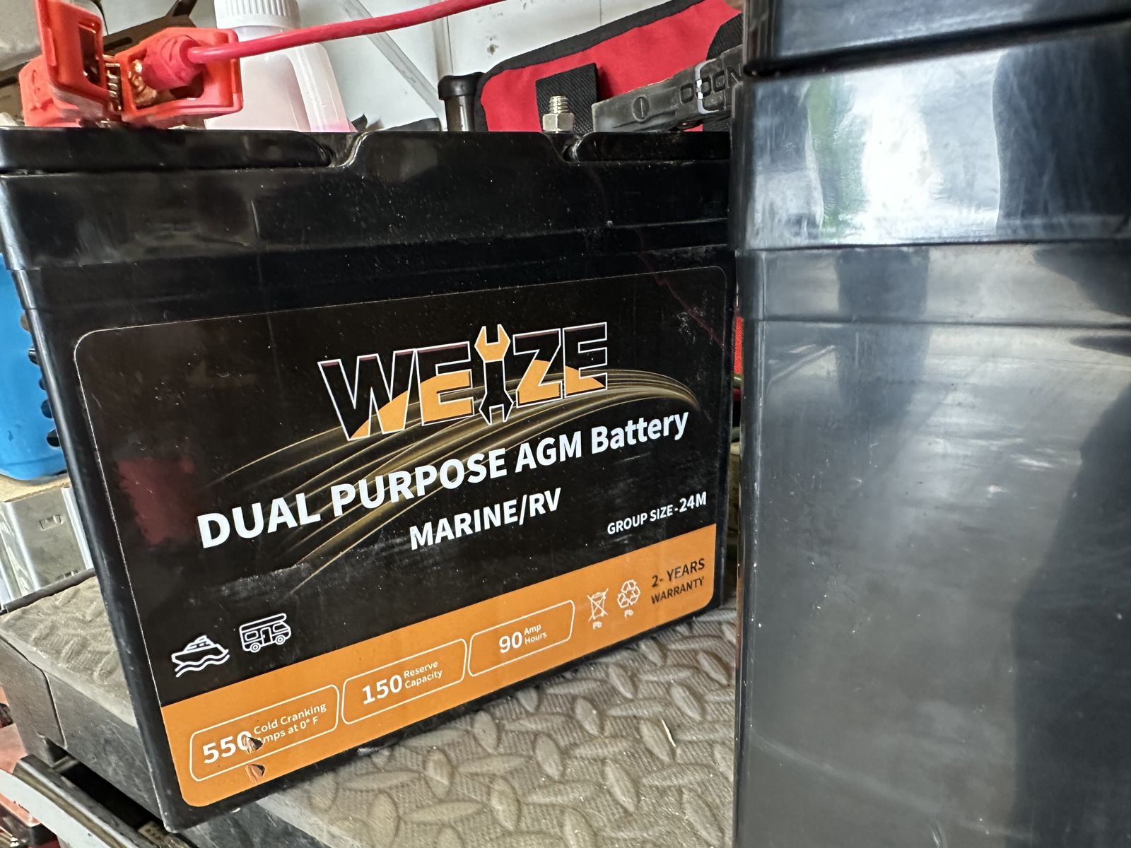 Weize Dual Purpose AGM Battery Group 24M 12V 90AH