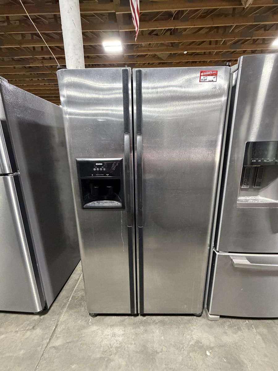 HURRY! NICE KENMORE STAINLESS SIDE BY SIDE FRIDGE