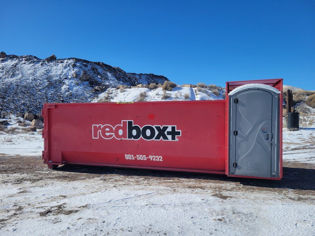 30 Yard Dumpster with Porta Potties