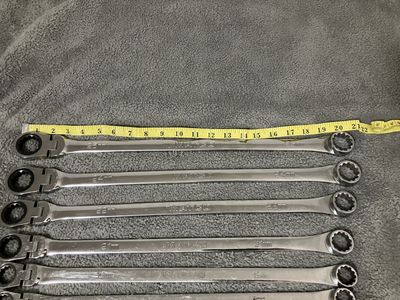 Matco 14 piece extra long ratcheting wrenches for sale or trade.