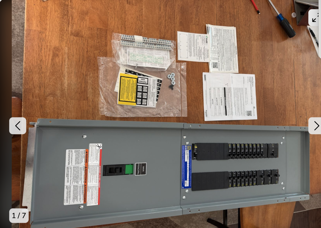 Brand New Square D 225 Amp 120/208 Volt Panel