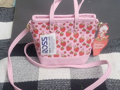 Strawberry Shortcake Mini Pink Tote Crossbody Bag New With Tags