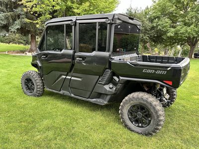 2026 Can-Am Defender UTV Side-by-Side - Black, Full Cab Enclosure, Dump Bed