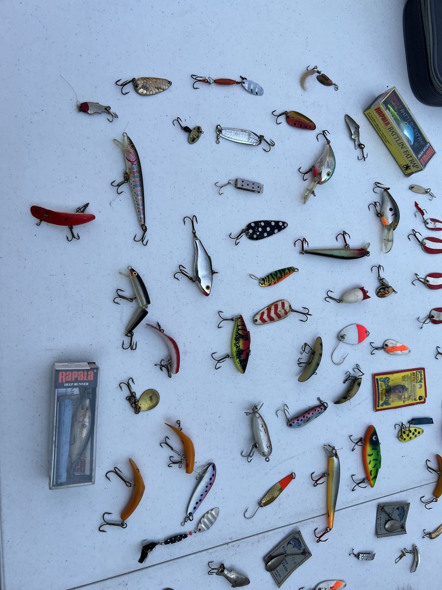 Assorted Fishing Lures & Spoons Lot including Rapala Vintage Lures $2 each