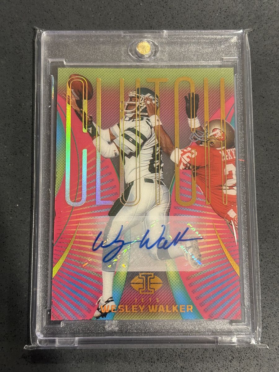 Wesley Walker Autograph Jets /50!