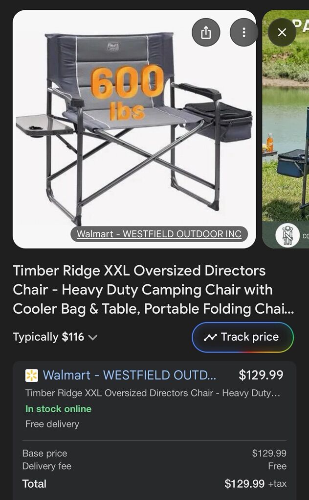 Timber Ridge Directors Chair Xxl