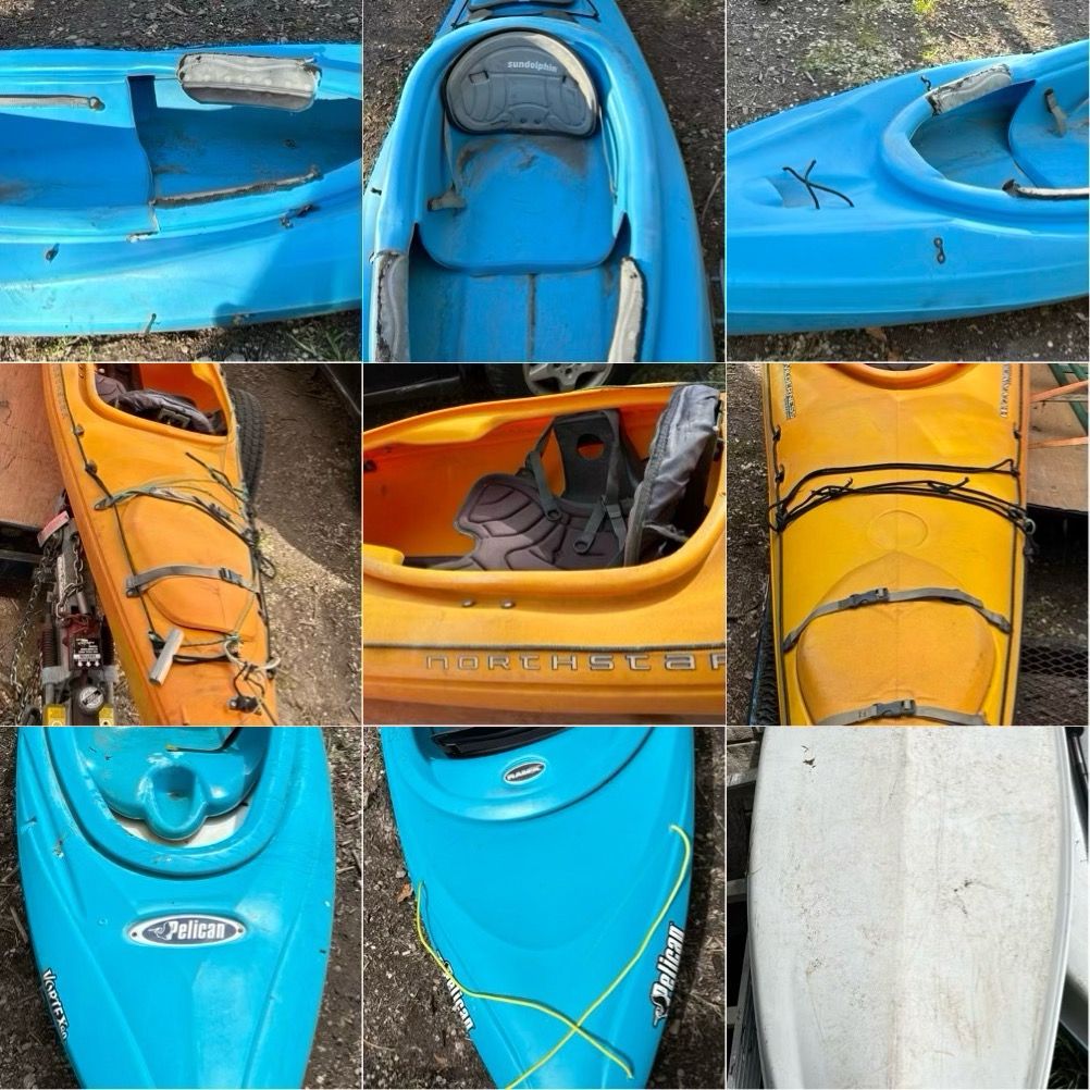 3 Kayaks