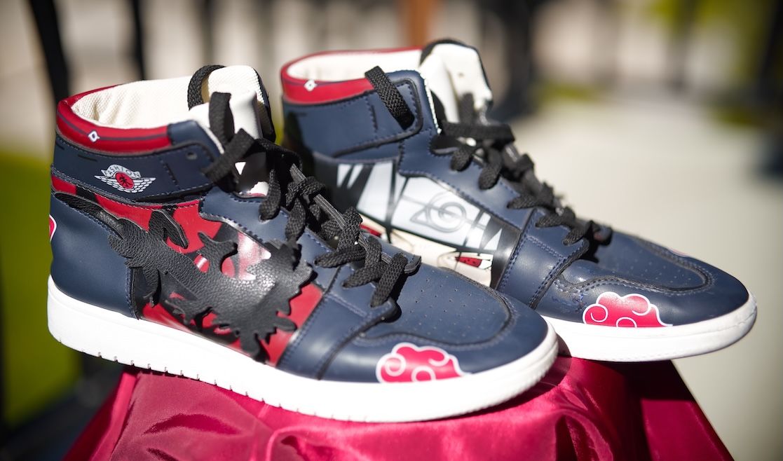 Itachi Naturo Akatsuki high tops, mens 9