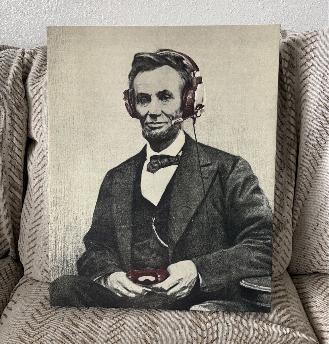 Abraham Lincoln Gamer Canvas Wall Art