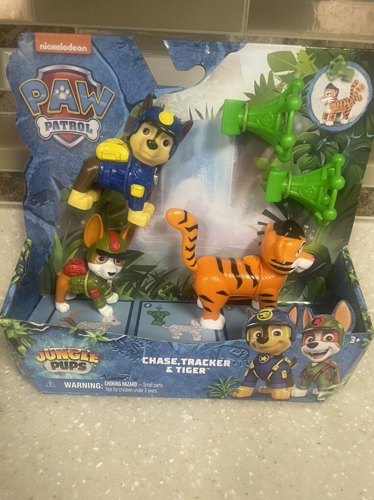 Paw Patrol Jungle Pups Chase, Tracker & Tiger