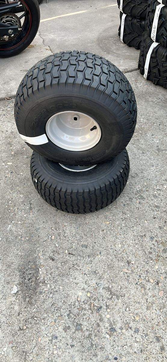 20X8.00-8 NEW HOOSIER WHEELS W/TIRES